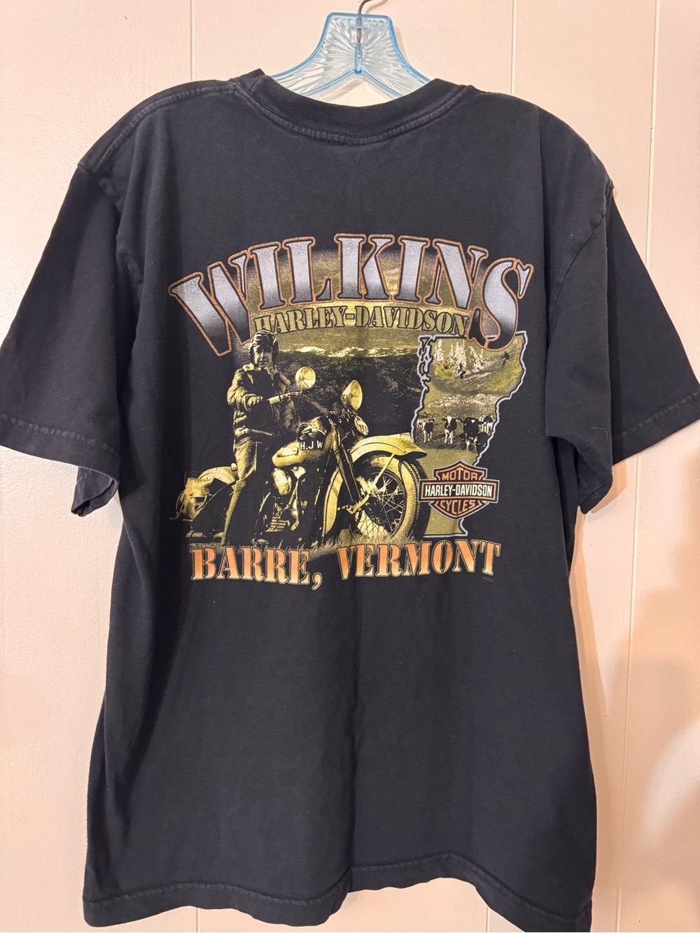 Vintage Harley Davidson Wilkins Vermont Tee Shirt Large 2005